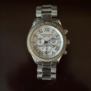 Michael Kors Silver Chronograph Watch